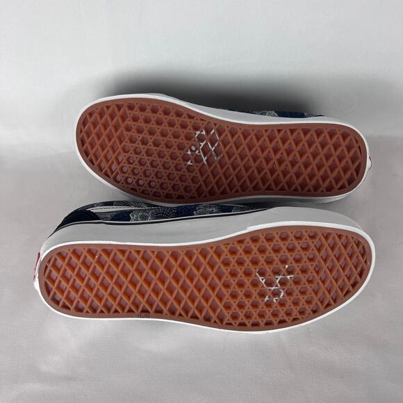 Vans Old Skool Skulls Wireframe Shoes Suede Trainers Skateboard Blk Men Size 6.5 - Picture 8 of 10